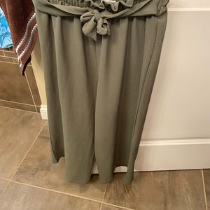 Green baggy pants length is 30 inches